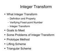 Integer Transform