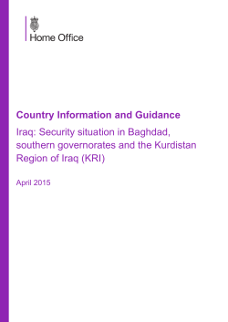 Country Information and Guidance Iraq