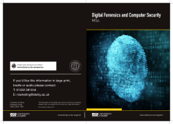 Digital Forensics and Computer Security