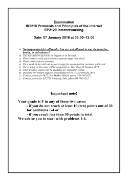 Important note! Your grade is F in any of these two cases: