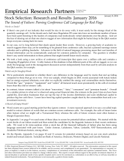 The Sound of Failure: Parsing Conference Call Language