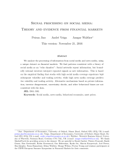 Signal processing on social media: Theory and evidence from