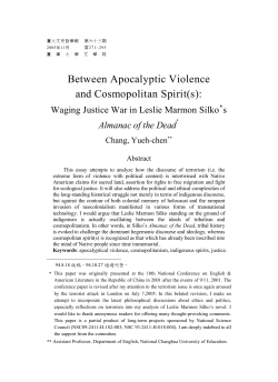 Between Apocalyptic Violence and Cosmopolitan Spirit(s): Waging