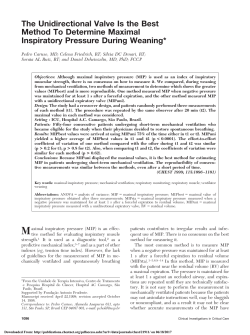 The Unidirectional Valve Is the Best Method To