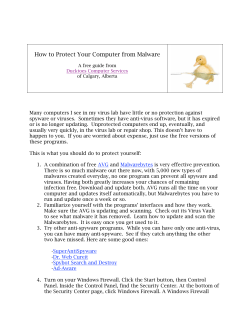 How to Protect Your Computer from Malware