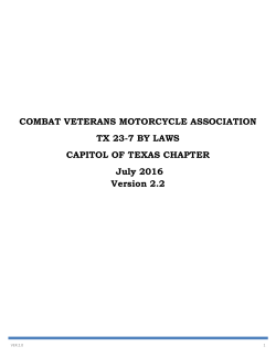 chapter bylaws - CVMA-23-7