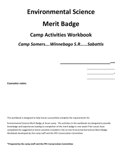 Environmental Science Merit Badge