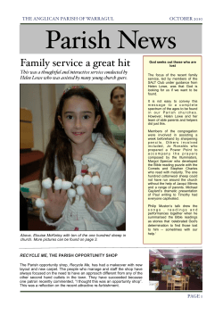 October 2010 Parish News - Warragul Anglican Church