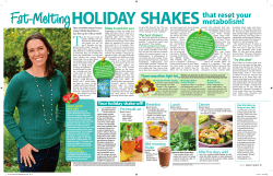 Fat Melting Holiday Shakes That Reset Your