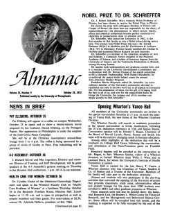 Almanac October 24, 1972 - University of Pennsylvania