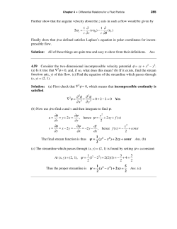 Further show that the angular velocity about the z axis in such a flow