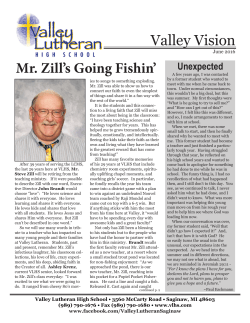 June 2016 - Valley Lutheran High School