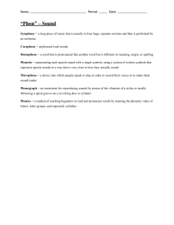 “Phon” – Sound