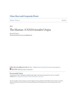 The Martian: A NASA-tionalist Utopia