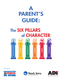 Character Counts: Parent Guide - Iowa High School Athletic