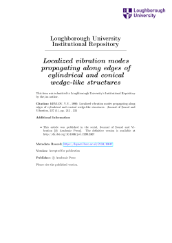 Localized vibration modes propagating along edges of