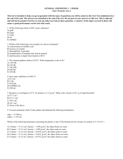 Unit 1 Practice Test #2 with answers