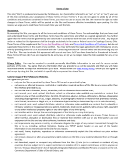 Terms of Use - PartsSource