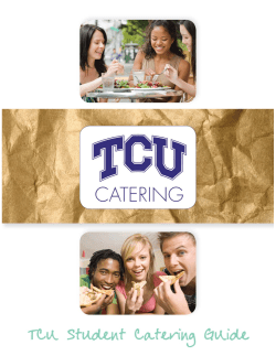 Student Catering Guide