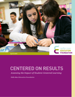 CENTERED ON RESULTS Assessing the Impact of