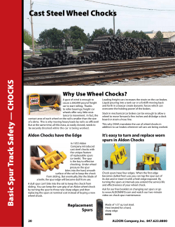 Cast Steel Wheel Chocks B asic Spur Track Safety &mdash; CHOCKS