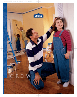 257-Lowe`s AR 02 Cover.b(gh) - Investor Relations Solutions