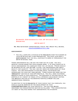 AP Studio Art: Drawing