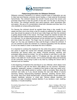 Diltiazem Ointment - Hemorrhoid Centers of America