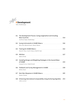 The Development Process: Going Longitudinal and Including New
