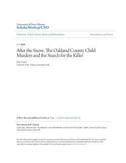 After the Snow: The Oakland County Child Murders and the Search