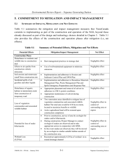 5. commitment to mitigation and impact management