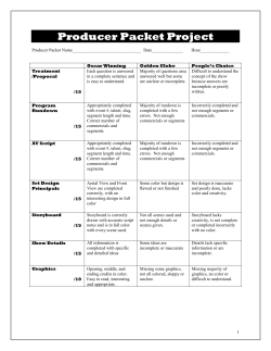 Producer Packet Project