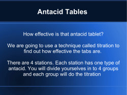 Titration antacid prac