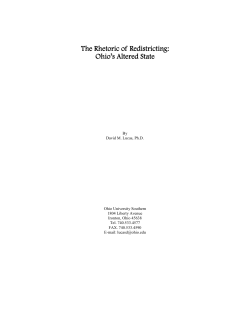 The Rhetoric of Redistricting