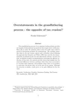 Overstatements in the grandfathering process