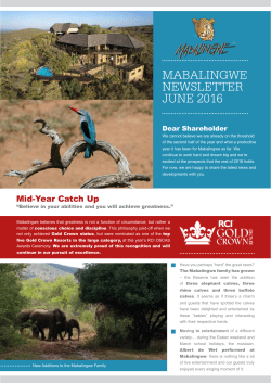 mabalingwe newsletter june 2016
