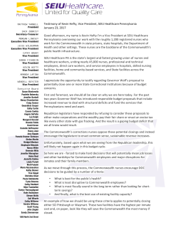 Kevin Hefty - PA Senate Majority Policy Committee