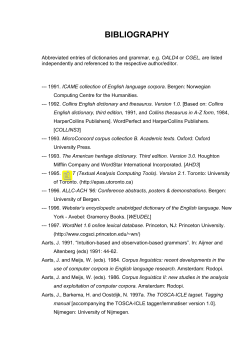 bibliography - Instytut Kulturoznawstwa UAM