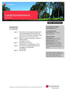of the Land and Environment Court Act not broad enough for 20 km