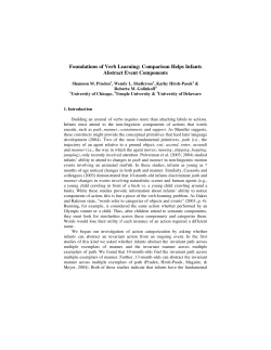 Foundations of Verb Learning: Comparison Helps Infants Abstract