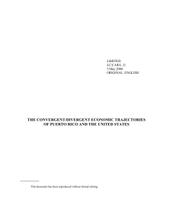 The convergent/divergent economic trajectories of Puerto Rico