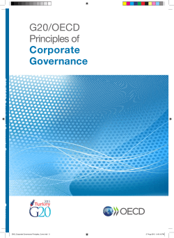 Principles of Corporate Governance