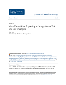 Visual Sexualities: Exploring an Integration of Art and Sex Therapies