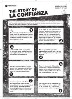 The story of the community of La Confianza in Honduras