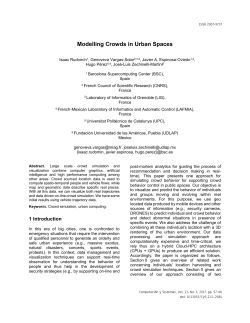 Modelling Crowds in Urban Spaces