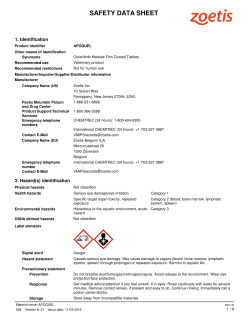safety data sheet