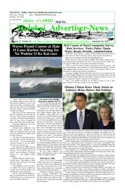 MAN 9-26-12 - Molokai Advertiser-News