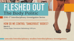 How Do We Control "Dangerous" Bodies?