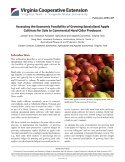 Assessing the Economic Feasibility of Growing Specialized Apple