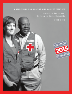 Strategy 2015 - Canadian Red Cross